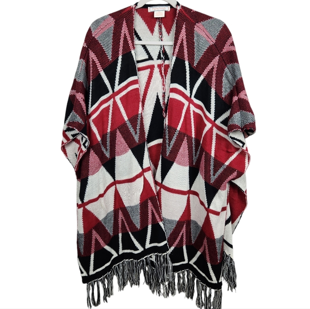 Flying Tomato Aztec Southwestern Print Shrug Kimono Sweater Women's Size Large